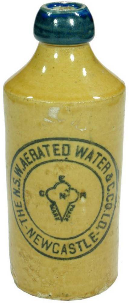 NSW Aerated Water Stoneware Ginger Beer Bottle