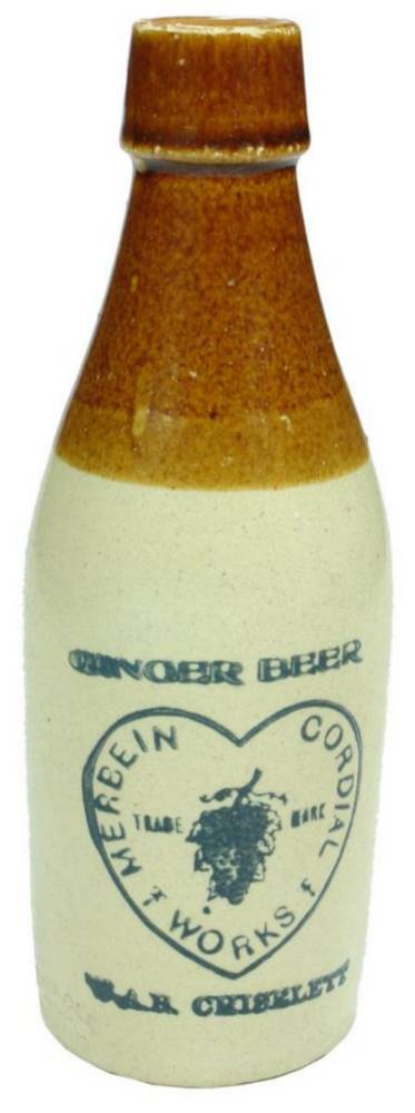 Chiselet Merbein Cordial Works Ginger Beer Bottle