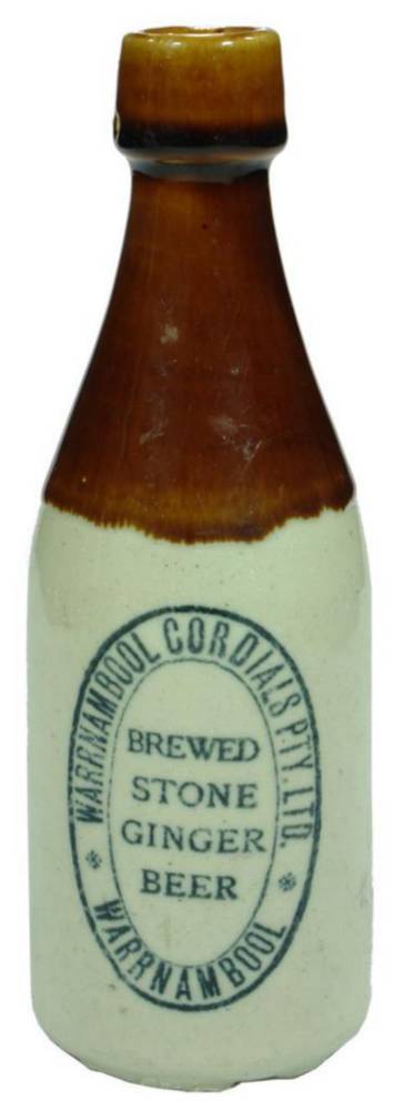 Warrnambool Cordials Brewed Ginger Beer Bottle