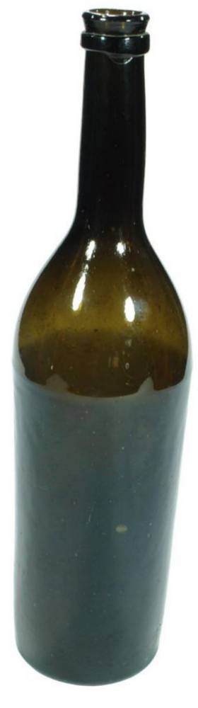 Black Glass Wine Bottle