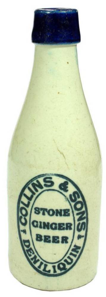 Collins Deniliquin Stoneware Ginger Beer Bottle