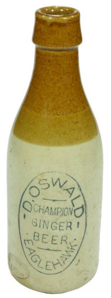 Oswald Eaglehawk Ginger Beer Old Bottle