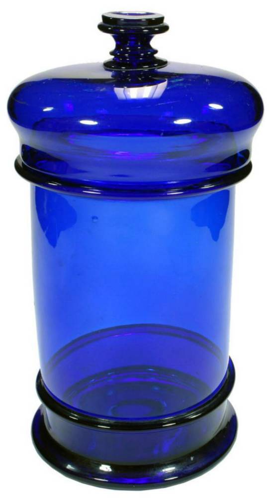 Cobalt Blue Pharmacy Jar Lid