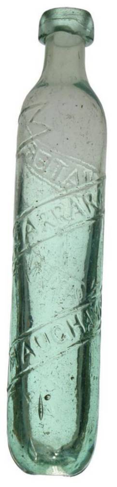 Maughams Patent Carrara Antique Bottle