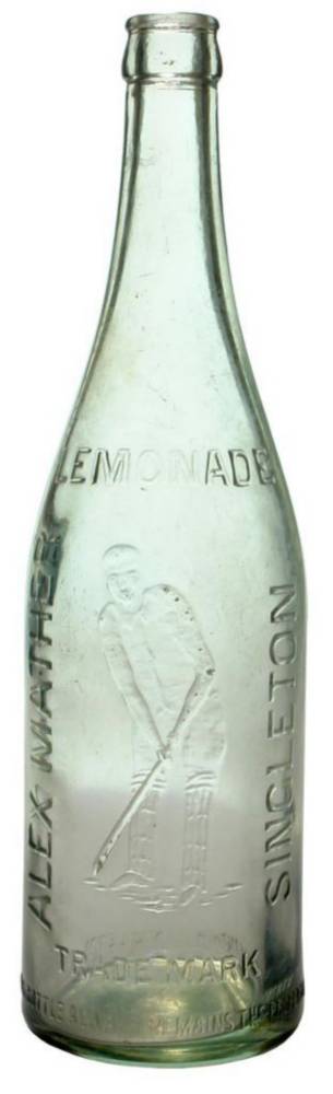 Mather Singleton Lemonade Cricketer Crown Seal Bottle