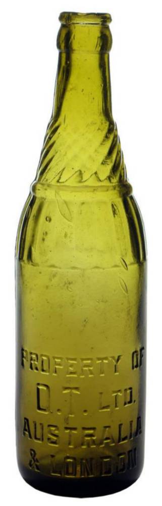 OT Australia London Yellow Crown Seal Bottle