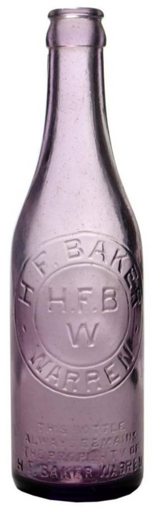 Baker Warren Amethyst Crown Seal Bottle