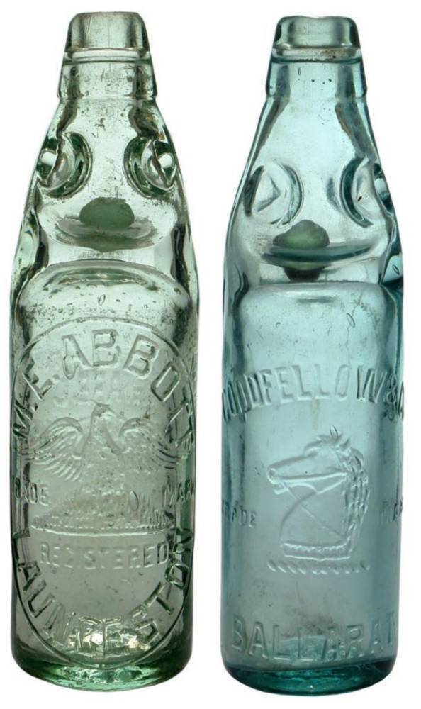 Australian Codd Marble Bottles