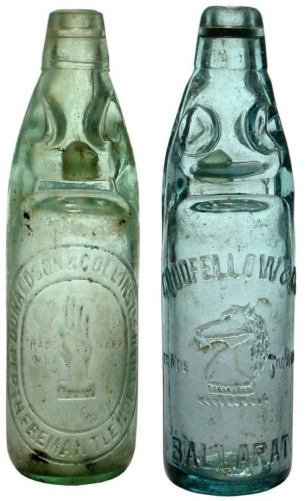 Australian Codd Marble Bottles