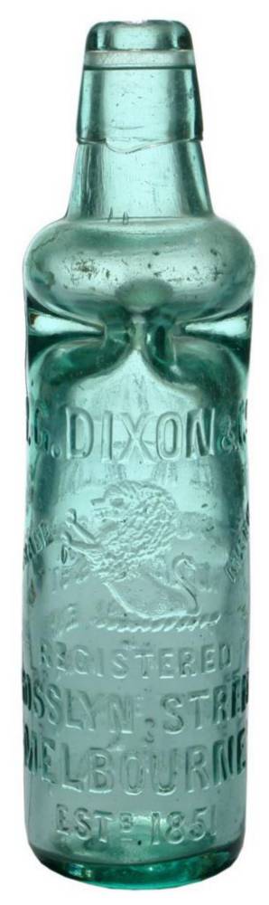 Dixon Melbourne Lion Scotts Patent Bottle