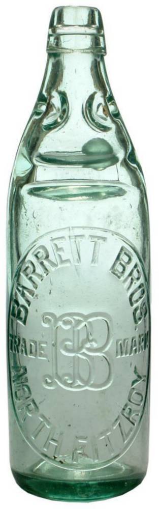 Barrett Bros North Fitzroy Codd Marble Bottle