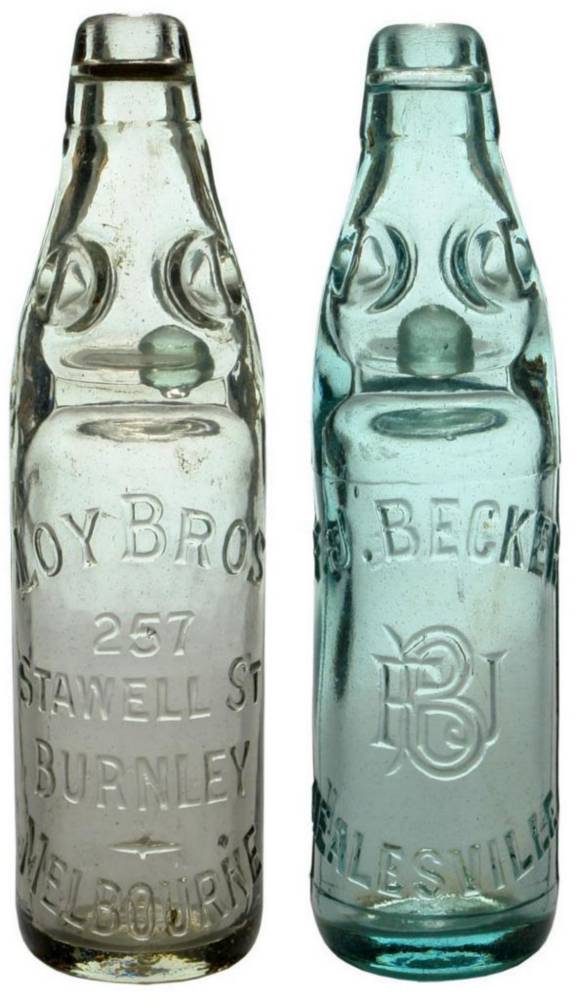 Victorian Codd Marble Bottles