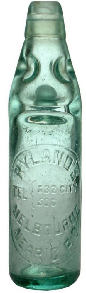 Ryland's GPO Melbourne Codd Marble Bottle