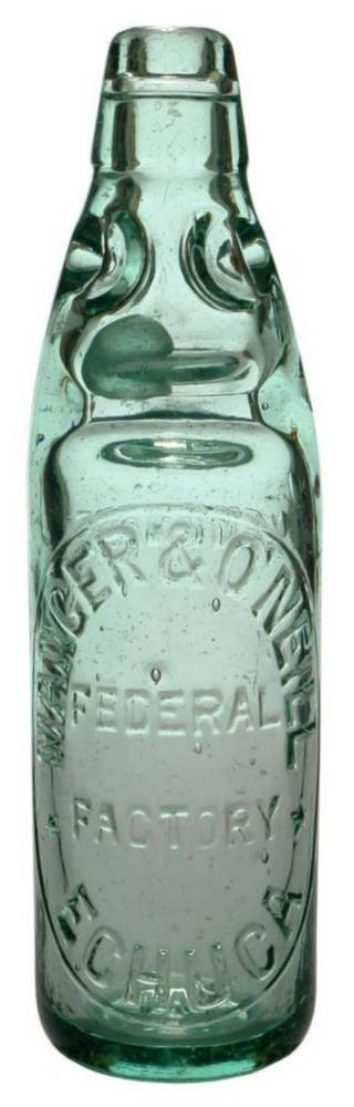 Manger O'Neill Federal Factory Echuca Codd Bottle