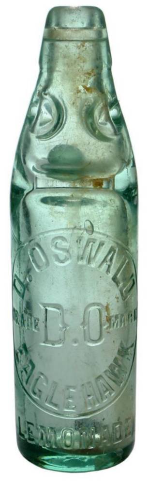 Oswald Eaglehawk Lemonade Codd Marble Bottle