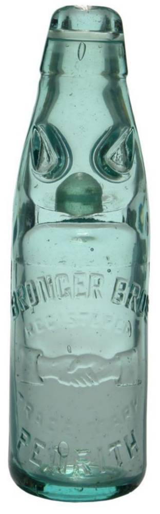 Bonger Bros Penrith Clasped Hands Codd Bottle