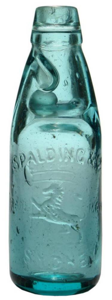Spalding Sydney Lion Codd Marble Bottle