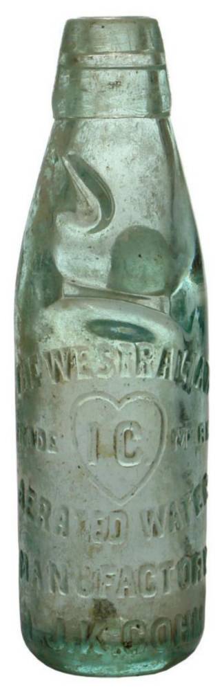 Westralian Cohn Coolgardie Codd Marble Bottle