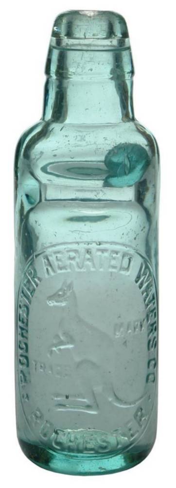 Rochester Aerated Waters Kangaroo Codd Bottle