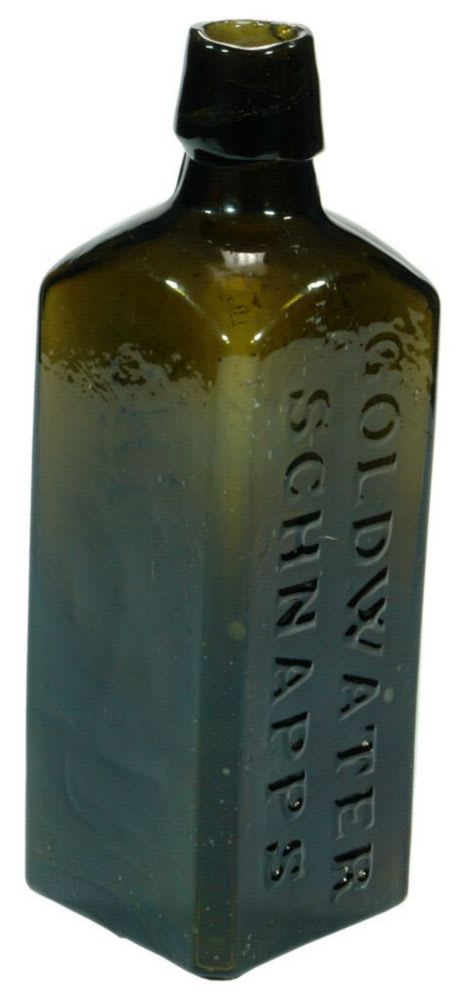 Goldwater Schnapps Schiedam Antique Black Bottle