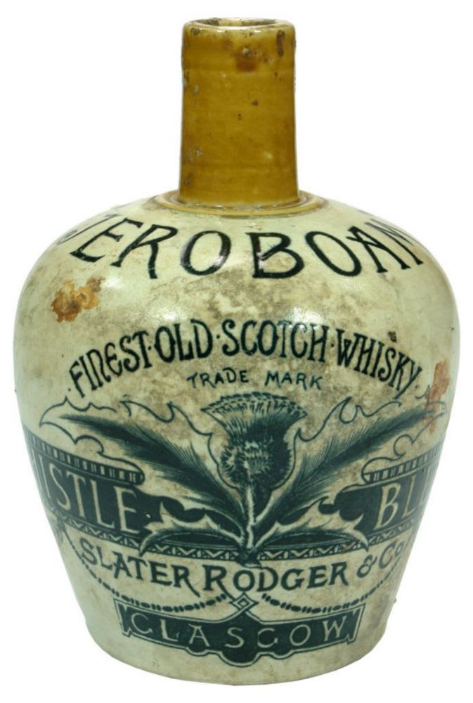Jeroboam Slater Rodger Thistle Brand Whisky Jug