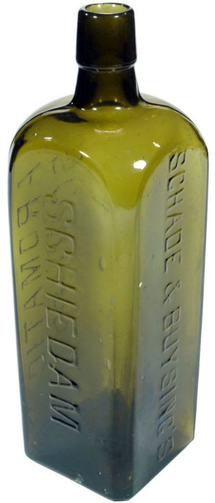 Schade Buysings Schiedam Aromatic Schnapps Old Bottle