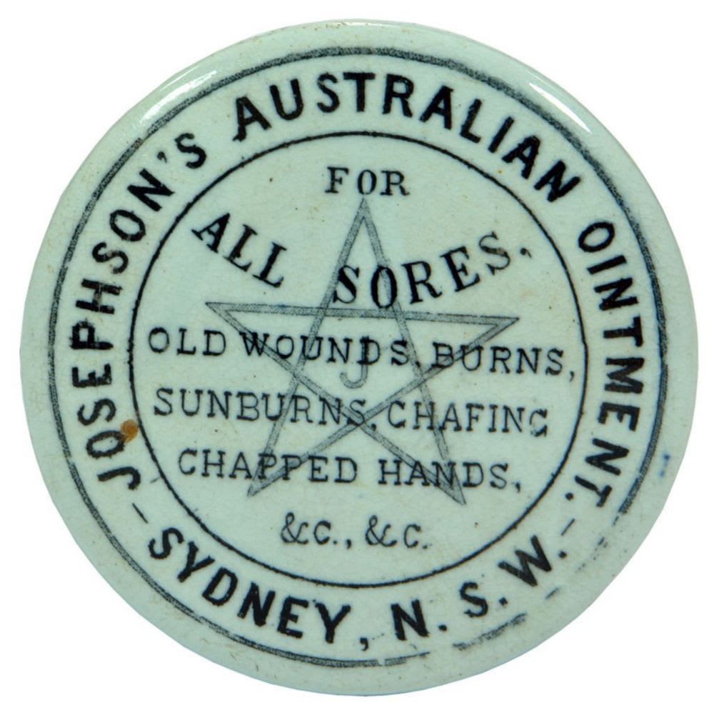 Josephson's Australian Ointment Sydney Pot Lid
