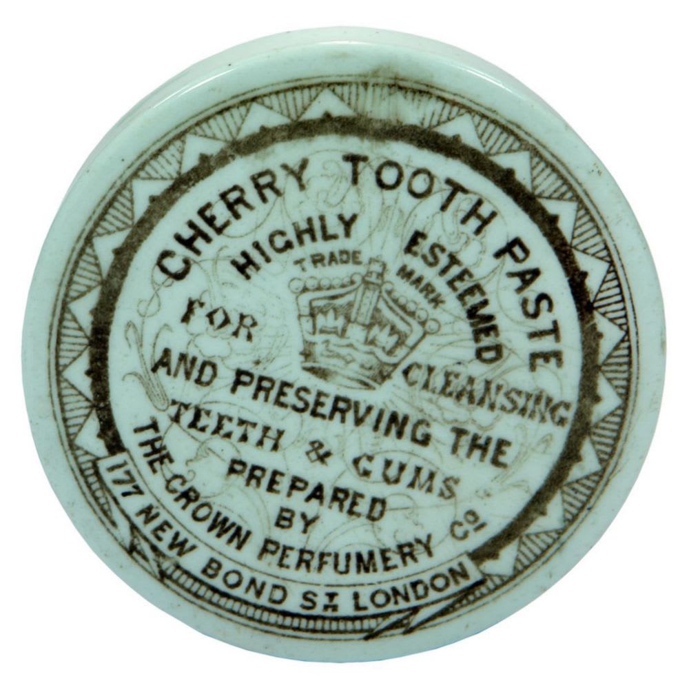 Crown Perfumery Cherry Tooth Paste Pot Lid