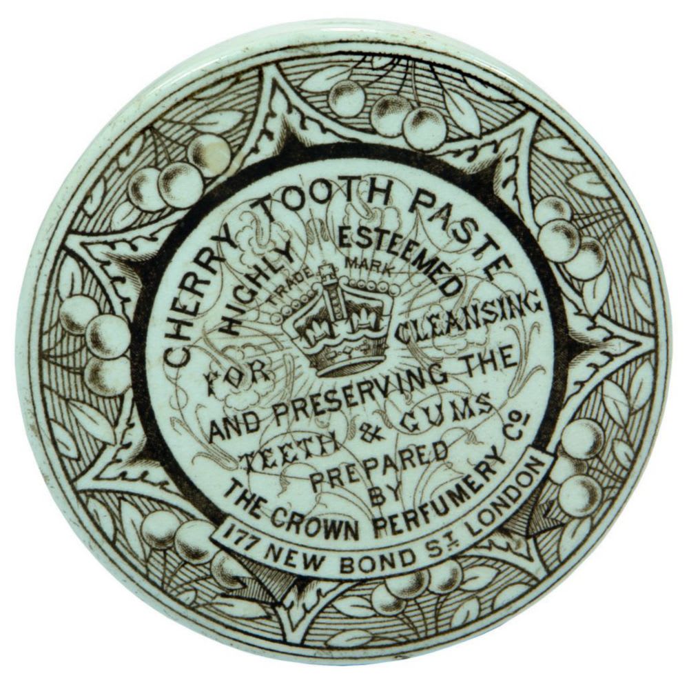 Crown Perfumery Cherry Tooth Paste Pot Lid