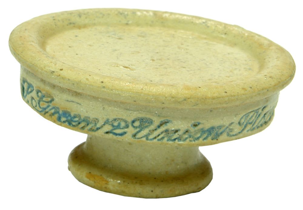 Green Union Place Lambeth Ceramic Ointment Pot