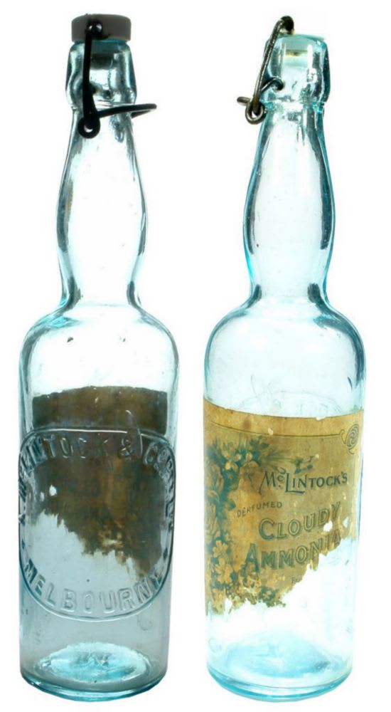 McLintock Ammonia Melbourne Labelled Bottle