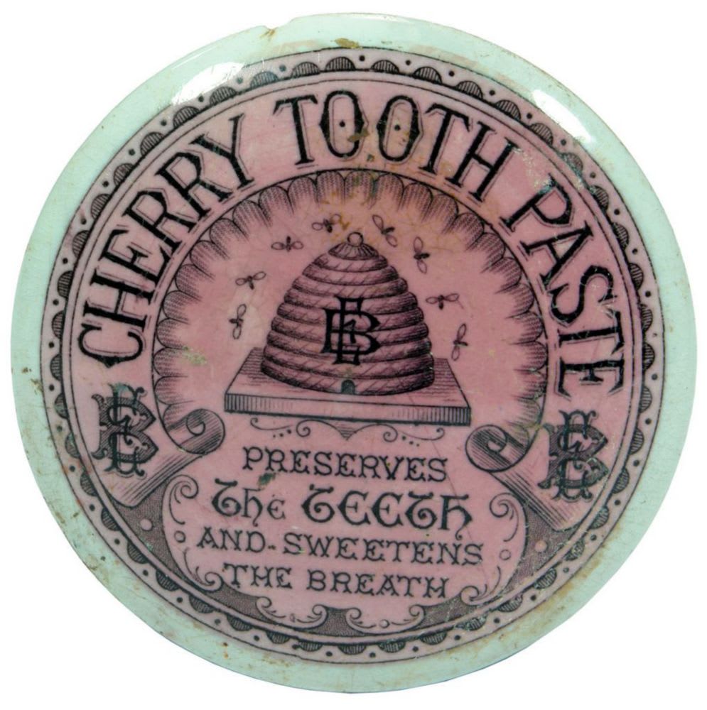 Cherry Tooth Paste Beehive Pink Pot Lid