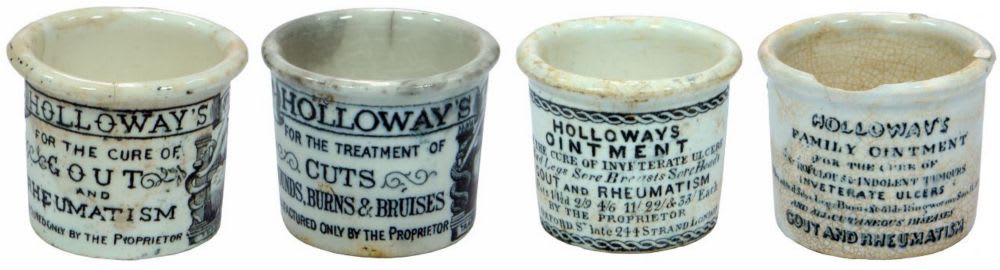 Collection Holloways Quack Cure Ointment Pots