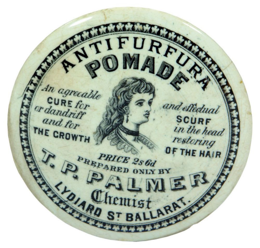 Palmer Ballarat Antifurfura Pomade Ceramic Pot Lid