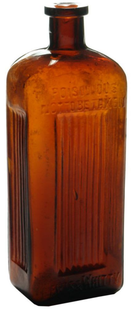 Lewis Whitty Poisonous Ammonia Glass Bottle