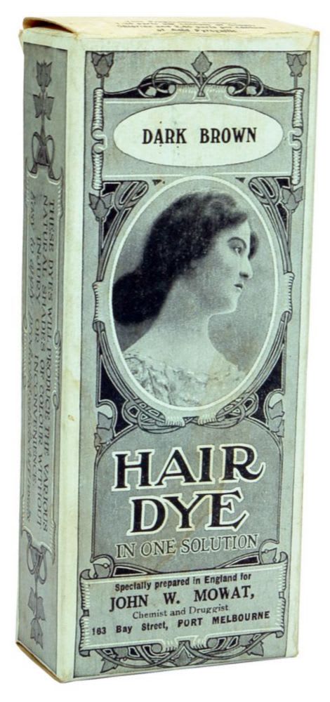 Mowat Chemist Druggist Port Melbourne Hair Dye