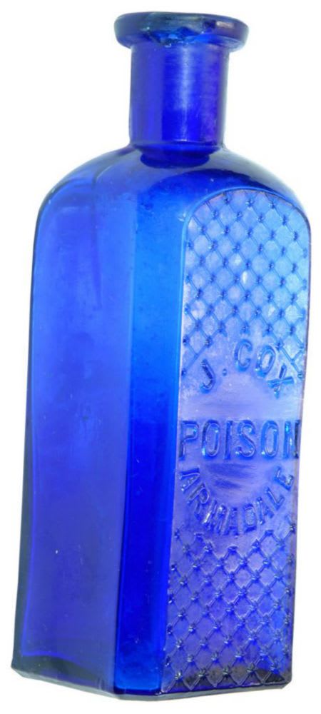 Cox Poison Armadale Cobalt Blue Bottle