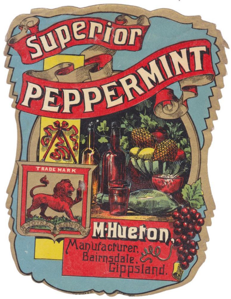 Hueton Bairnsdale Peppermint Niven Label