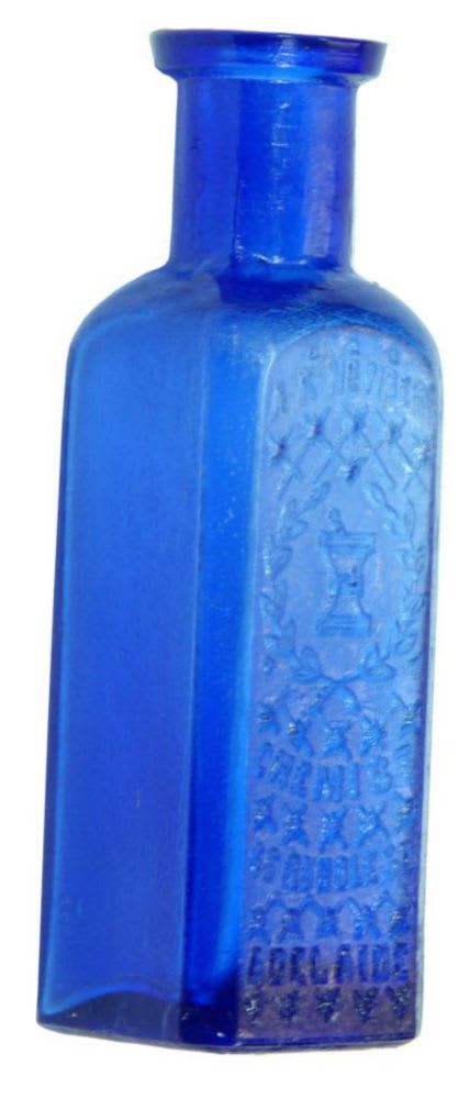 Newbury Chemist Rundle Adelaide Cobalt Blue Bottle