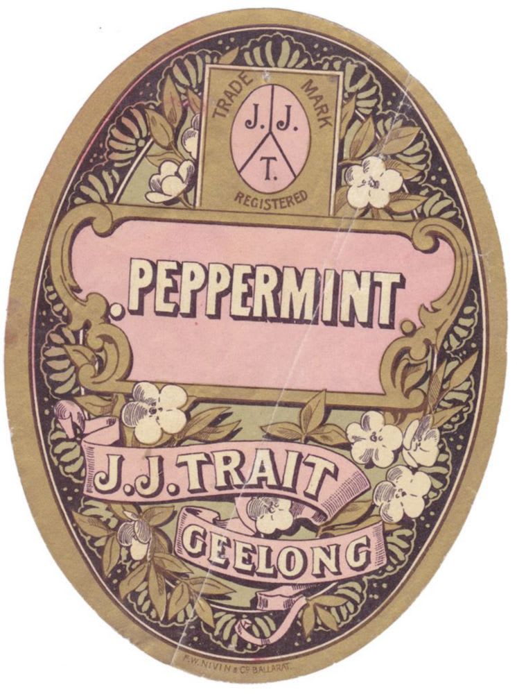 Trait Geelong Peppermint Niven Label