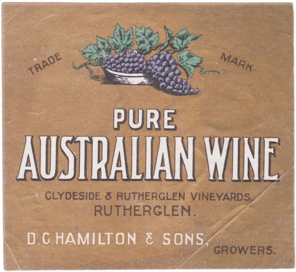 Pure Australian Wine Hamilton Rutherglen Niven Label