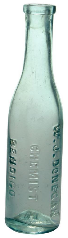 Donegan Chemist Bendigo Antique Bottle