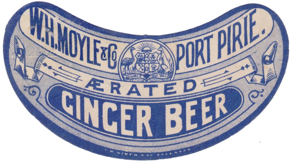 Moyle Port Pirie Aerated Ginger Beer Niven Label