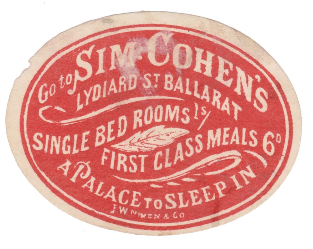 Sim Cohen's Ballarat Niven Label