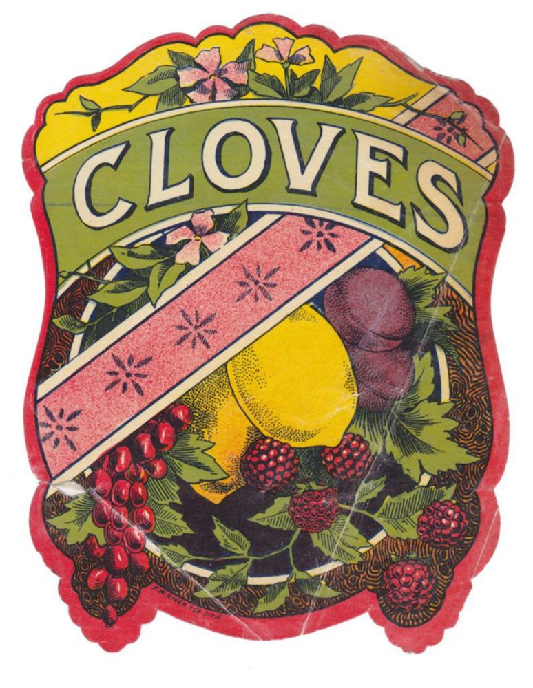 Cloves Cordial Niven Label