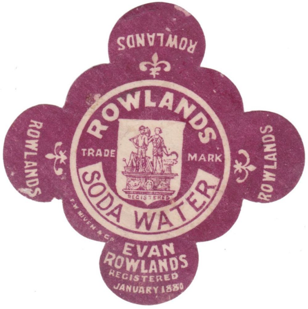 Rowlands Soda Water Niven Label