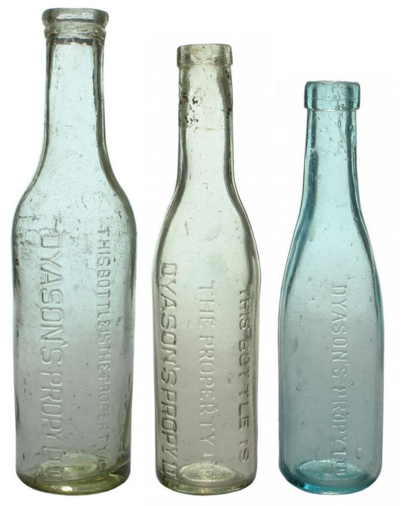 Collection old Antique Sauce Bottles