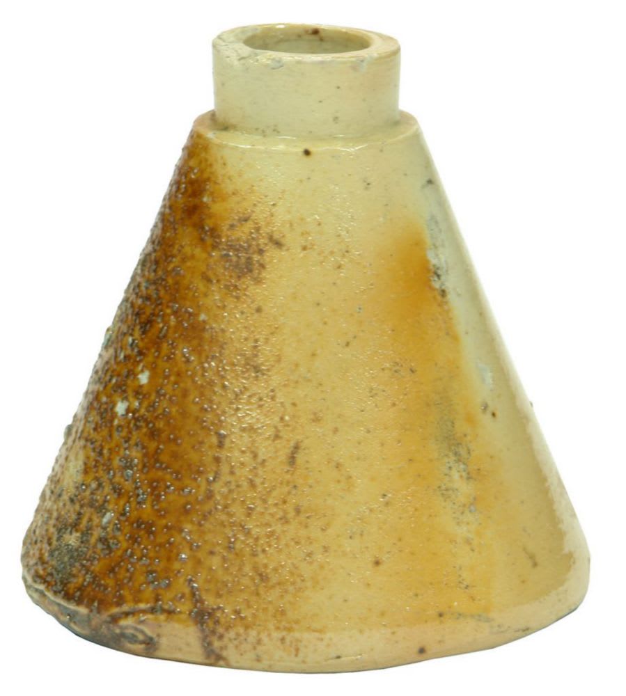 Stoneware Cone Ink Bottle