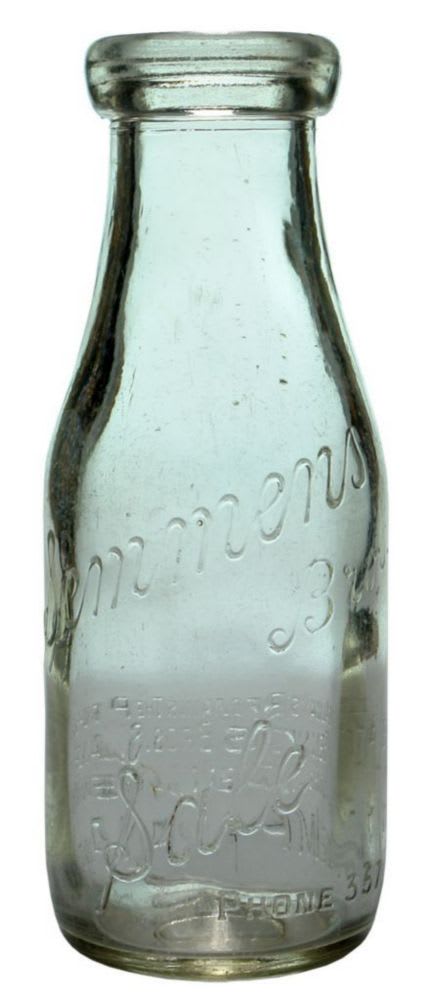 Semmens Bros Sale Pint Milk Bottle