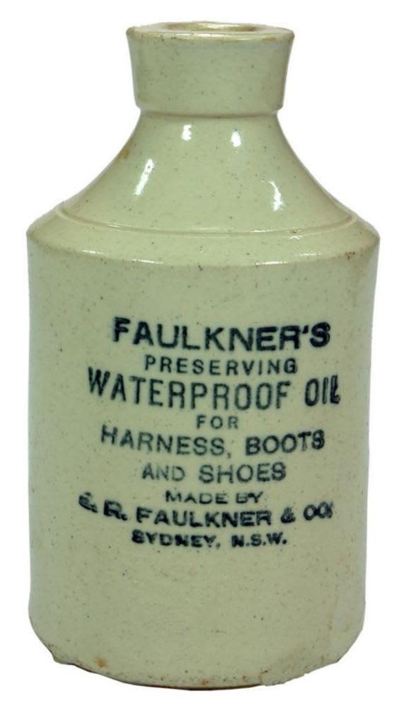 Faulkner's Preserving Waterproof Oil Sydney Stone Jar